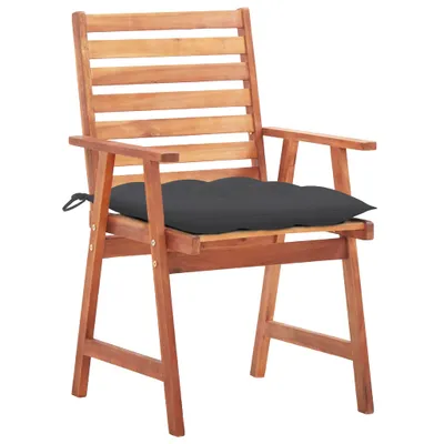 Immagine prodotto di vidaXL Garten-Essstühle 2 Stk. mit Kissen Massivholz Akazie