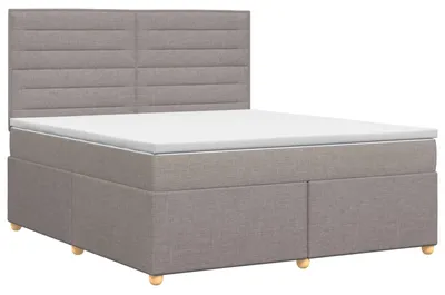 Obrázok produktu pre vidaXL Box spring posteľ s matracom Taupe 140 x 200 cm látka