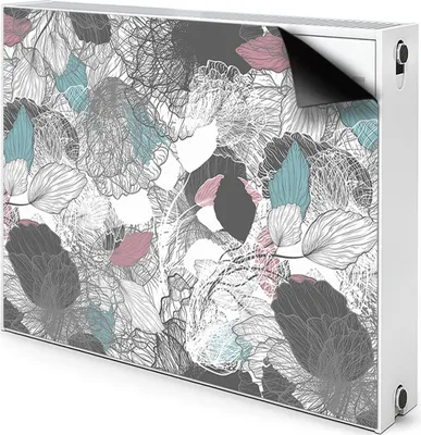 Obrázok produktu pre Magnetický kryt na radiátor 100x60 cm - kvetinový vzor