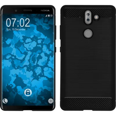 Produktbild von PhoneNatic Case kompatibel mit  Nokia 9 - schwarz Silikon Hülle Ultimate Cover