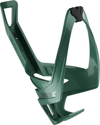 A green bicycle water bottle cage.
