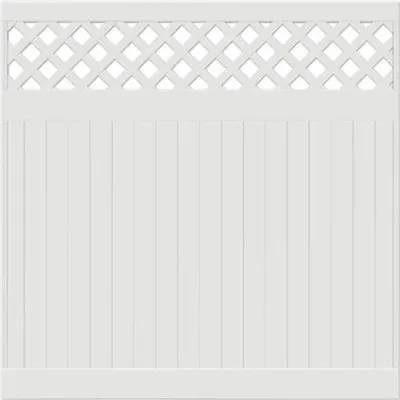 Produktbild von Zaun Hauptelement Alaska mit Rankgitter 177 x 178 cm weiß