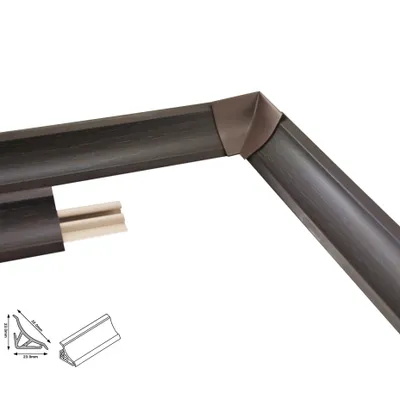 Produktbild von Küchenleiste Abschlussleiste 1.5m 23mm Arbeitsplatte Küche Sockelleiste Wenge