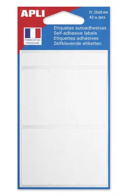 Zdjęcie produktu dla agipa Vielzweck-Etiketten, 25 x 50 mm, weiá