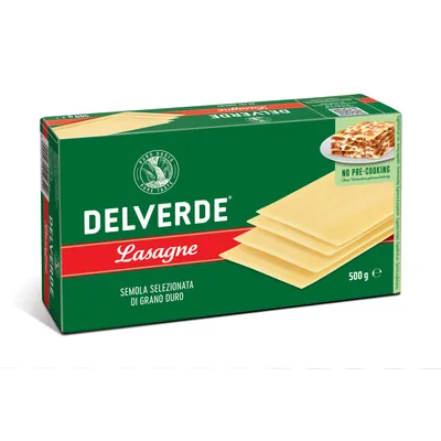 Immagine prodotto di Delverde lasagne sfoglie di pasta di grano duro 500g