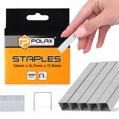Obrázek produktu pro Polax Sponky do sponkovačky 12 mm Nerezové 2000 ks