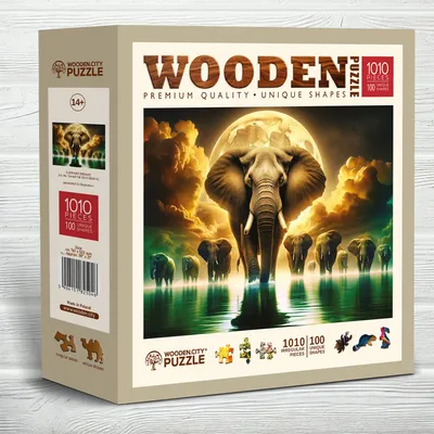 Immagine prodotto di WOODEN CITY Puzzle in legno Elefante sogna 1010 pezzi