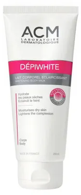 Produktbild von ACM Depiwhite Körpermilch, 200 ml, aufhellend, reduziert Pigmentflecken, feuchtigkeitsspendend, sanfte Pflege