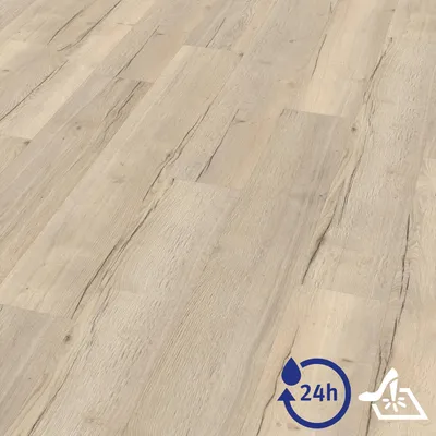 Zdjęcie produktu dla Podłoga hybrydowa EGGER Aquadura EDF144 Halifax, dąb biały, 1292 x 193 x 7,5 mm