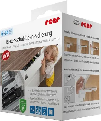 Obrázok produktu pre Zámok zásuvky na príbory Reer