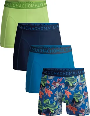 Produktbild von Muchachomalo Herren Boxershorts – 4er Pack – Baumwolle Stretch – Bequeme Unterwäsche – Größe M - U-OUTLT1010-359