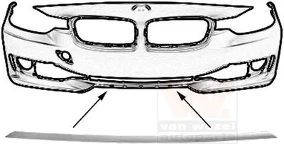 Produktbild von VAN WEZEL Zierleiste Stoßfänger mitte für BMW 3 Touring (F31) 3 Limousine (F30, F80)