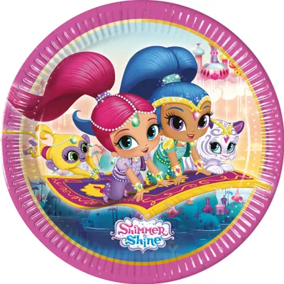 Image de Shimmer et Shine - Glitter Friends Assiettes en carton 23 cm 8 pièces