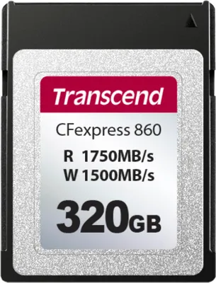 Image de Carte CFexpress Transcend 320 Go CFE860 TS320GCFE860