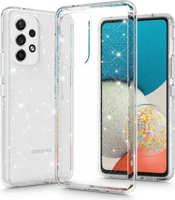 Obrázok produktu pre Priesvitné puzdro s trblietkami pre Samsung Galaxy A53 5G - Transparentná KP17847