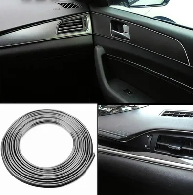 Produktbild von Metallic Chrom / 5m Rolle Auto Innenraum Dekorleisten Zierleisten Leisten