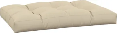 Produktbild von Palettenkissen Beige 120x80x12 cm Stoff