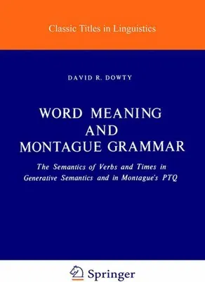Obrázek produktu pro Word Meaning and Montague Grammar