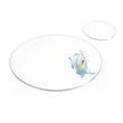 Produktbild von Beautex transparentes Tischset Platzset Tischschutz, abwischbar, mattiert,Rund (mit Untersetzer)33x33cm