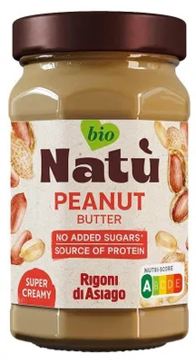 Produktbild von NATU Veganer Erdnussaufstrich 220g – cremig, vegan, glutenfrei, proteinreich