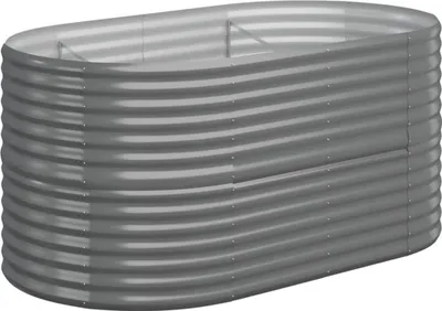 Produktbild von vidaXL Hochbeet Verzinkter Stahl 152x80x68 cm Grau