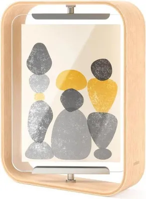 Produktbild von Umbra Tischbilderrahmen Bellwood zweiseitig, Fotorahmen, Holz, Glas, Natur, 10 x 15 oder 13 x 18 cm, 1022813-390