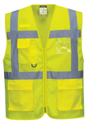 Zdjęcie produktu dla Portwest C376 ATHEN MESH AIR EXEKUTIV WESTE Yellow Gr. XXXL
