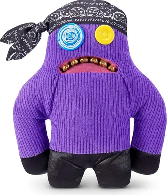 Produktbild von ZURU Fuggler Fugg Life 9-Zoll-Plüschtier SASQUOOSH Lustiges hässliches Monster-Stofftier mit menschenähnlichen Zähnen
