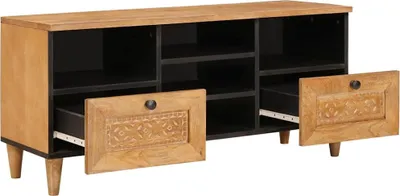 Productafbeelding van vidaXL TV-kast met lades, 100 x 33 x 46 cm, massief mangohout