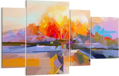 Produktbild von Bild auf Leinwand - Leinwandbild - Abstraktion modern - 120x70cm - Wand Bild - Wanddeko - Leinwanddruck - Bilder - Kunstdruck - Wanddekoration - Leinwand bilder - Wandkunst - DL120x70-4097