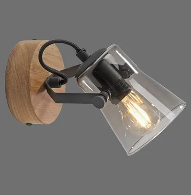 Produktbild von JUST LIGHT GERDA LANGSTRÖM Wand- und Deckenleuchte E14 max. 10W Holz-natur 11447-79