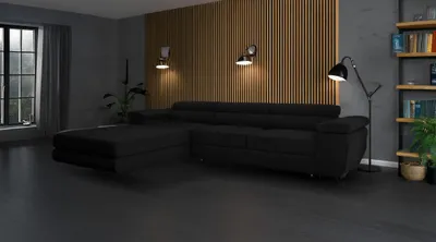 Produktbild von Ecksofa mit Schlaffunktion und Bettkasten, Designer Schlafsofa mit Bettkasten