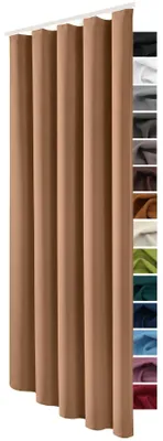 Verdunklungs-Vorhang 245x135 cm camel-braun mit Faltenband