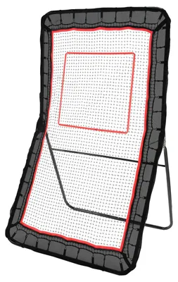 Obrázek produktu pro VEVOR lakrosový odbíječ na dvorek, volejbalová odbíjecí síť 1,2 x 2,1 m, tréninková zástěna pro pitchback-throwback-baseball-softball-return, nastavitelný úhel, tréninková stěna pro střelbu s terčem