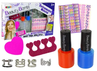Image de Set nail art Vernis à paillettes Stickers anneaux