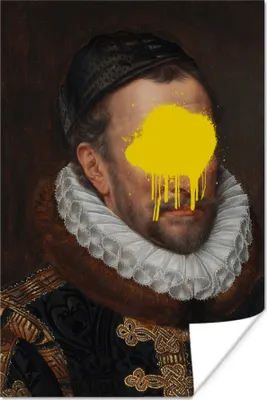 Produktbild von MuchoWow® Poster Wilhelm von Oranien - Adriaen Thomasz - Gelb 20x30 cm - Papierdruck