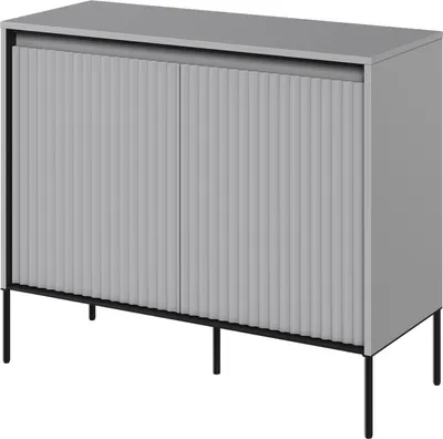 Produktbild von yourhouse24 Kommode TREND TR-02 mit dekorative Fräsungen und Soft-Close-Funktion Grau