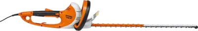 A product shot of a hedge trimmer on a white background.