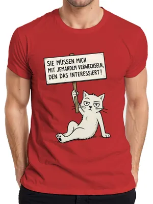 Obrázok produktu pre Musíte ma zamieňať s niekým iným. Výrok. Sarkazmus. Pánske tričko, červená farba, veľkosť S