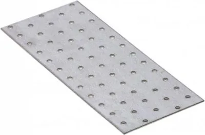 Produktbild von 10x Lochplatte 240 x 100 x 2,00 mm Flachverbinder Holzverbinder verzinkt
