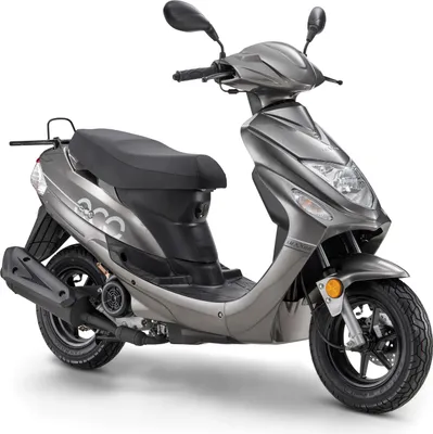 Produktbild von LuXXon Motorroller ECO (45km/h) E5 EFI, silber - 50ccm 4-Takt, 2,2kW/3PS, 1,9l/100km, 10" Reifen, mit Staufach, StVZO