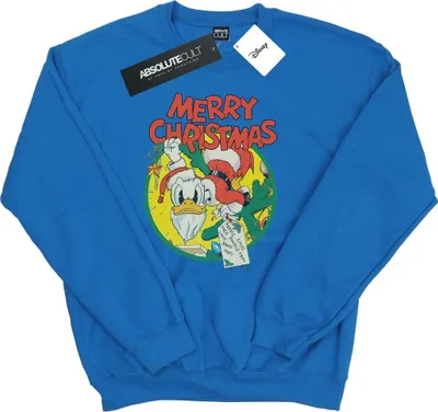 Produktbild von Disney - "Merry Christmas" Sweatshirt für Herren BI38847 (3XL) (Königsblau)