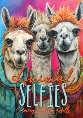 Produktbild von Animal Selfies Coloring Book for Adults
