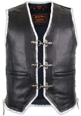 Produktbild von Lederweste Lederkutte Motorrad Clubweste Chopperweste Bikerweste Leather Vest(S)