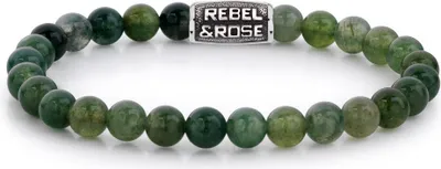 Produktbild von Rebel and Rose Stones Only RR-60114-V Herrenarmband, Armbandumfang:19cm