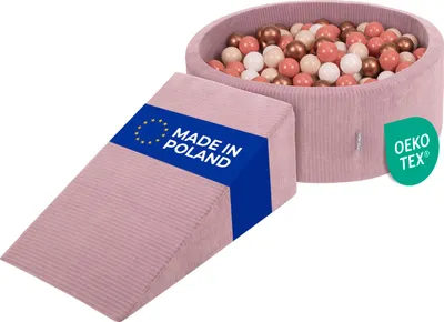 Produktbild von KiddyMoon Spielplatz Aus Schaumstoff Für Kinder mit Bälle Waschbare Bezug