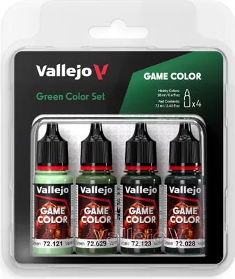 Imagen del producto de Vallejo 72.384 - Set de pinturas, color verde, 4 viales de 18 ml - Nuevo