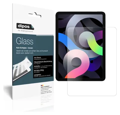 Zdjęcie produktu dla 2x folia ochronna do Apple iPad Air 10,9 cala (2020) matowa - folia antywstrząsowa 9H dipos Glass szkło plastikowe