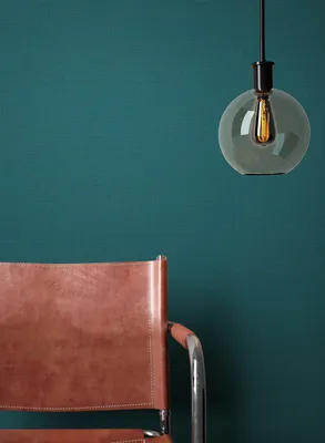 Produktbild von NEWROOM Tapete Blau Vliestapete Unifarbe - Unitapete Uni Petrol  Textil Struktur  Modern