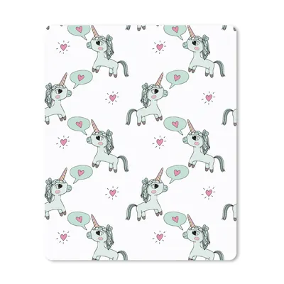 Produktbild von MuchoWow® Mauspad Mousepad Einhorn - Muster - Kind 19x23 cm - Mousepads - Maus Mat - Pad - Mausunterlage - Mauspads - Spielen